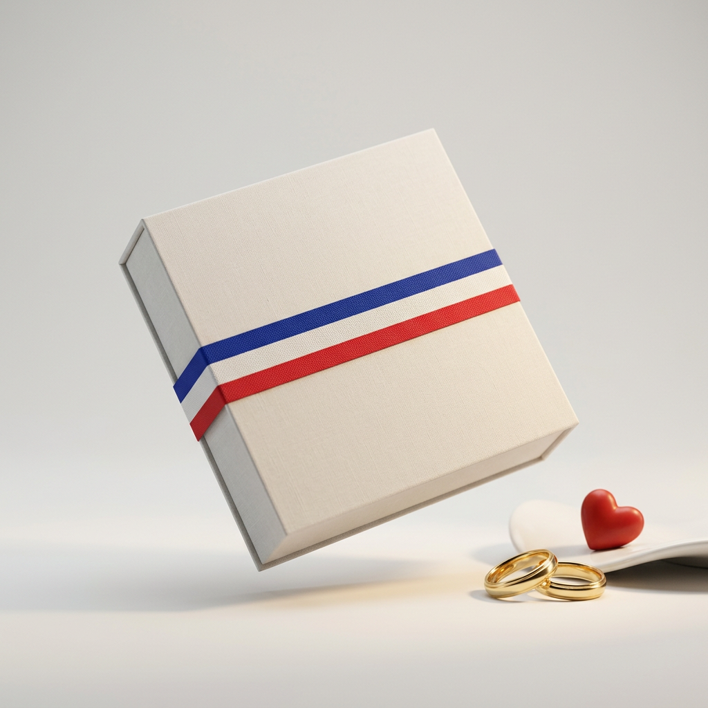 Spouse of a French National Visa Kit, mockup 3D du coffret